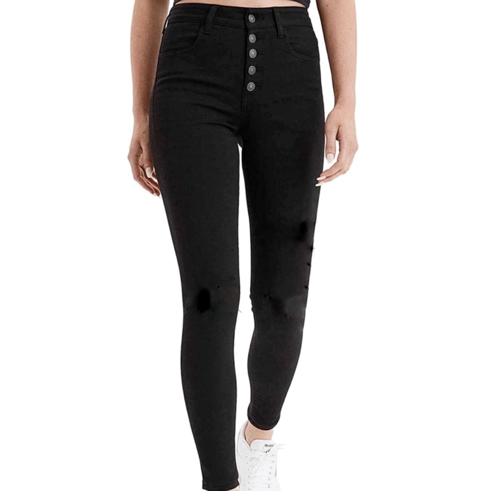 American Eagle Outfitters Black High-Waisted Jeans